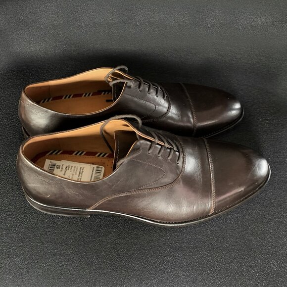 Brooks Brothers Men's "Carnegie" Dark Brown Lace Up Oxford Dress Shoes Size:12 - Picture 11 of 13